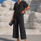 🥳2026 HOT SALE🥳💞50K+ SOLD!✨ 💝  Women's V-Neck Top & Wide-Leg Pants Set👚👖