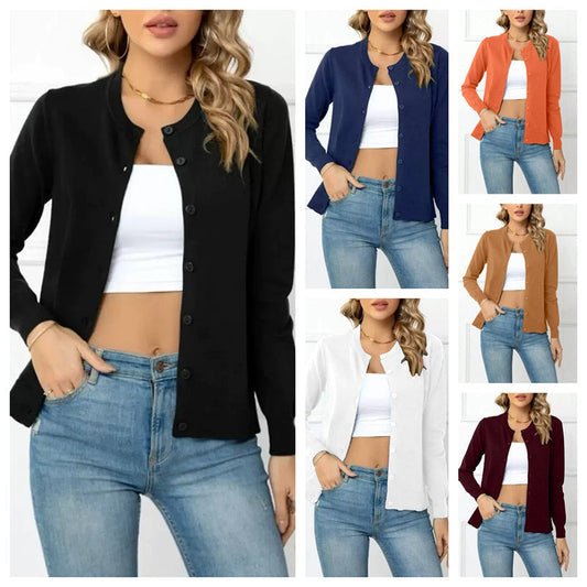 🎉 2026 Sale — Over 50,000 Sold!💞  Women's Classic Crew Neck Cardigan