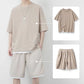 👕 LIMITED-TIME 50% OFF! ✨ Men's Waffle Knit T-Shirt & Shorts Set – Cooling Fabric, Relaxed Fit 🌿