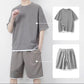 👕 LIMITED-TIME 50% OFF! ✨ Men's Waffle Knit T-Shirt & Shorts Set – Cooling Fabric, Relaxed Fit 🌿