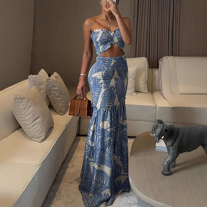 🥳2026 HOT SALE🥳💞50K+ SOLD!✨ 💝  Women's Sexy Printed Cut-Out Dress