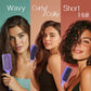💇‍♀️ LIMITED-TIME 50% OFF! ✨ Ventilated Detangling Brush for Curly Hair – Curl-Defining Edge, Dual Bristles, Ergonomic 💫