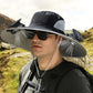 🧢 LIMITED-TIME 50% OFF! ✨ Men's Sunscreen Fisherman Hat with 2 Detachable Solar Fans – UPF 50+, Solar & USB Charging ☀️