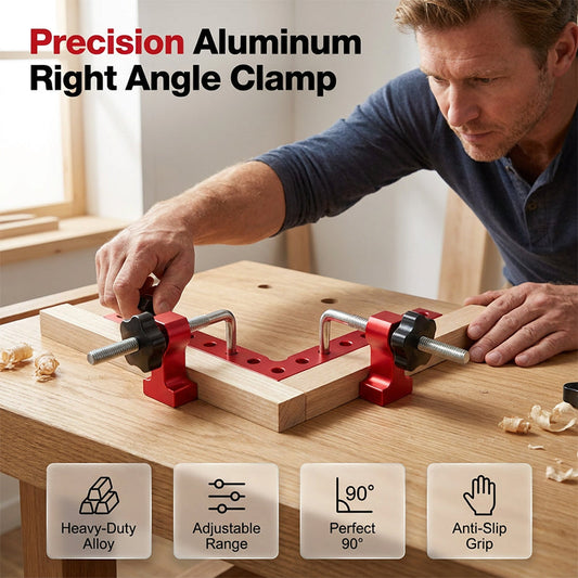 🔧 LIMITED-TIME 50% OFF! ✨ Aluminum Alloy Right Angle Clamps – Zero-Shift 90° Locking, Ergonomic Knobs, Pro-Grade 🛠️