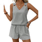 🎉 2026 Sale — Over 44,000 Sold! 👚 Women Summer Striped Sleeveless Vest Set – High-Waist Shorts ☀️