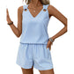 🎉 2026 Sale — Over 44,000 Sold! 👚 Women Summer Striped Sleeveless Vest Set – High-Waist Shorts ☀️