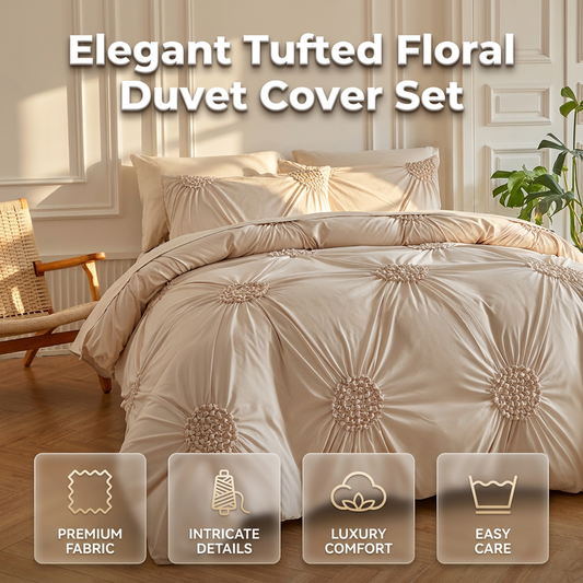 🎉 2026 Sale — Over 35,000 Sold! 💞 Elegant Pinch Pleat Duvet Cover Set