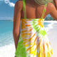 Gradient Rainbow Print Swimsuit Set for Women