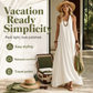 🎉 2026 Sale — Over 45,000 Sold! 👗 Women's Off-Shoulder Draped Maxi Dress – Elegant Summer Style 🌸