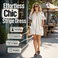 🎉 2026 Sale — Over 63,000 Sold! 👗Women's Casual V-Neck Puff Sleeve Dress