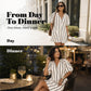 🎉 2026 Sale — Over 63,000 Sold! 👗Women's Casual V-Neck Puff Sleeve Dress