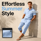 🎉 2026 Sale — Over 73,000 Sold! 👕 Men Summer Linen Set Loose Shirt and Cargo Shorts Two Piece Outfit
