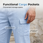 🎉 2026 Sale — Over 73,000 Sold! 👕 Men Summer Linen Set Loose Shirt and Cargo Shorts Two Piece Outfit