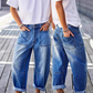 🎉 2026 Sale — Over 22,000 Sold! 👖 Women's Barrel Leg Jeans with Patch Pockets – Relaxed Stretch Fit ✨