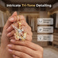 🎉 2026 Sale — Over 25,000 Sold! 😇 Tri-Tone Angel Guardian Pendant Necklace – Gold, Silver & Rose Gold ✨