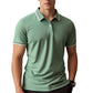 🎉 2026 Sale — Over 36,000 Sold! 👔 Men Fashion Contrast Lapel Quick Drying Short Sleeve T-Shirt – Sharp & Breathable 🌊