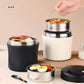 🎉 2026 Sale — Over 47,000 Sold! 🍱 Vacuum Insulated Food Jar with Folding Spoon – 304 Stainless Steel & Leakproof 🔥
