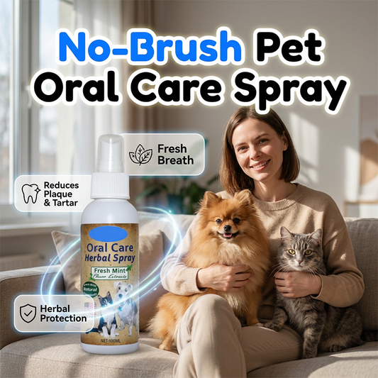 🎉 2026 Sale — Over 52,000 Sold! 🐶 No-Brush Pet Dental Spray – Instant Fresh Breath & Plaque Control 🐱