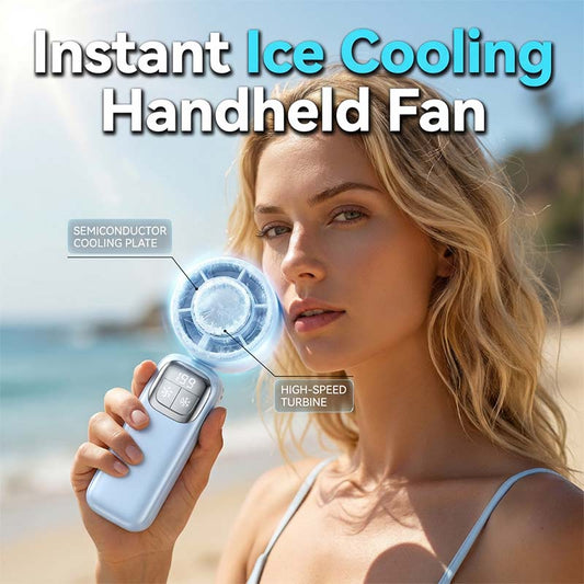 🎉 2026 Sale — Over 52,000 Sold! ❄️ Personal Cooling Fan with Semiconductor Chip – Instant Ice Cooling & 199 Speeds 🌬️