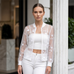 🎉 2026 Sale — Over 37,000 Sold! 👗 Women's Summer Floral Sheer Mesh Jacket – Breathable & Elegant Embroidery 🌸