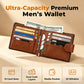 🎉 2026 Sale — Over 63,000 Sold! 👛 Men's Vintage RFID Blocking Wallet – Ultra-Capacity & Premium Material 🛡️