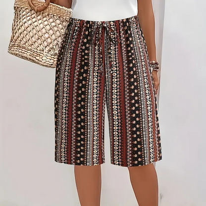 🌸 2026 Sale — Over 37,000 Sold!🔥 Women's Retro Printed Wide Leg Shorts