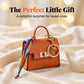 👛 2026 Sale — Over 48,000 Sold!✨ Mini Keychain Coin Purse – Gold-Tone Clasp & Ribbon Detail 🎀