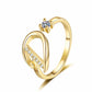 💍 2026 Sale — Over 34,000 Sold!✨Adjustable Sparkle Initial Ring for Women💍