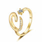 💍 2026 Sale — Over 34,000 Sold!✨Adjustable Sparkle Initial Ring for Women💍