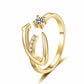 💍 2026 Sale — Over 34,000 Sold!✨Adjustable Sparkle Initial Ring for Women💍