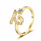 💍 2026 Sale — Over 34,000 Sold!✨Adjustable Sparkle Initial Ring for Women💍