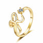 💍 2026 Sale — Over 34,000 Sold!✨Adjustable Sparkle Initial Ring for Women💍