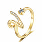 💍 2026 Sale — Over 34,000 Sold!✨Adjustable Sparkle Initial Ring for Women💍