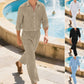 🌿 2026 Sale — Over 89,000 Sold!🔥Men's Linen Long Sleeve Shirt & Long Pants 2-Piece Set