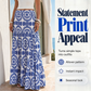 🌊 2026 Sale — Over 36,000 Sold!✨ Women's Flowy Maxi Skirt – Statement Resort Print 🌸