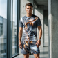 👕 2026 Sale — Over 41,000 Sold!🔥Men's Casual Graphic T-Shirt and Shorts Set