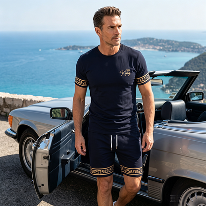 👕 2026 Sale — Over 85,000 Sold!🔥 Men Summer 2-Piece T-Shirt and Shorts Casual Set