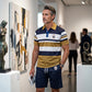 👕 2026 Sale — Over 46,000 Sold!🔥 Men's Striped T-Shirt & Shorts  2-Piece Set