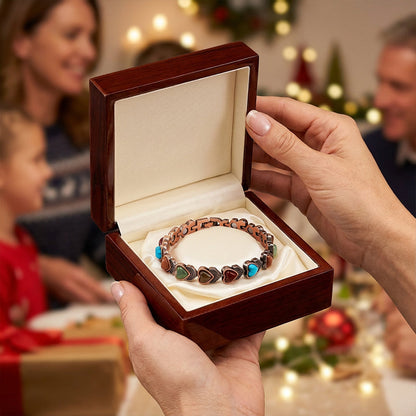 💎 2026 Sale — Over 41,000 Sold!🔥Antique Copper Finish Magnetic Stone Bracelet