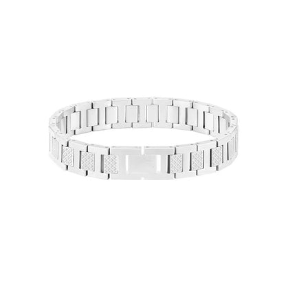💎 2026 Sale — Over 45,000 Sold!🔥Unisex Stainless Steel Textured Link Bracelet