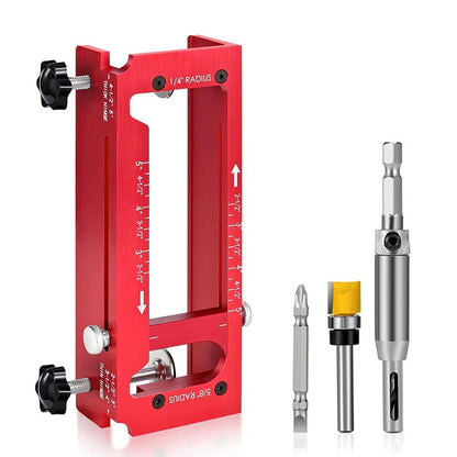 🚪 LIMITED‑TIME 50% OFF! ⚙️ Door Hinge Mortise Jig Kit – Sturdy, Precise, Adjustable ✨