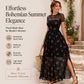 🌸 2026 Sale — Over 15,000 Sold!✨ Women's Mesh Floral Maxi Dress