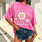 🌼 2026 Sale — Over 78,000 Sold!🔥Unisex Vintage Washed Daisy Print Loose Fit T-Shirt