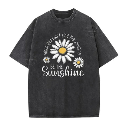 🌼 2026 Sale — Over 78,000 Sold!🔥Unisex Vintage Washed Daisy Print Loose Fit T-Shirt