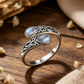 💍 2026 Sale — Over 38,000 Sold! ✨ Vintage Adjustable Open Ring with Teardrop Glowing Zircon – Filigree Charm 💎