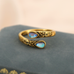 💍 2026 Sale — Over 38,000 Sold! ✨ Vintage Adjustable Open Ring with Teardrop Glowing Zircon – Filigree Charm 💎