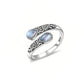💍 2026 Sale — Over 38,000 Sold! ✨ Vintage Adjustable Open Ring with Teardrop Glowing Zircon – Filigree Charm 💎