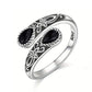 💍 2026 Sale — Over 38,000 Sold! ✨ Vintage Adjustable Open Ring with Teardrop Glowing Zircon – Filigree Charm 💎