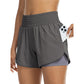 🎉 2026 Sale — Over 56,000 Sold! 🏋️ Women Athletic Yoga Shorts Double Layer Gym Shorts – High Waist & Pocket 💪