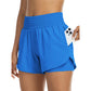 🎉 2026 Sale — Over 56,000 Sold! 🏋️ Women Athletic Yoga Shorts Double Layer Gym Shorts – High Waist & Pocket 💪